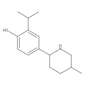 rel-2-Isopropyl-4-((2S,5R)-5-methylpiperidin-2-yl)phenol Structure