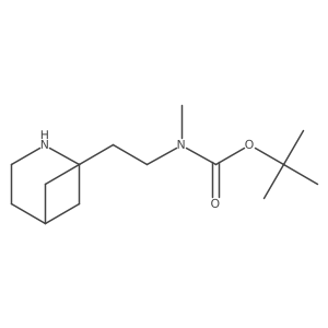 tert-butyl N-(2-{2-azabicyclo[3.1.1]heptan-1-yl}ethyl)-N-methylcarbamate结构式