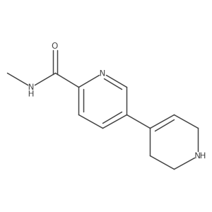 1',2',3',6'-Tetrahydro-N-methyl[3,4'-bipyridine]-6-carboxamide Structure