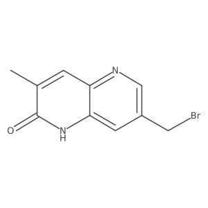 7-(Bromomethyl)-3-methyl-1,5-naphthyridin-2(1H)-one Structure