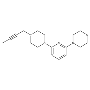 4-{2-[4-(But-2-yn-1-yl)piperazin-1-yl]pyrimidin-4-yl}morpholine Structure