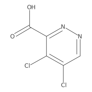 4,5-Dichloropyridazine-3-carboxylic acid结构式