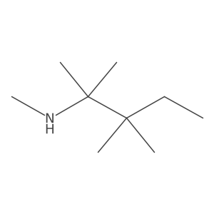 Methyl(2,3,3-trimethylpentan-2-yl)amine结构式