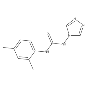 1-(2,4-Dimethylphenyl)-3-(1,2,4-triazol-4-yl)thiourea Structure