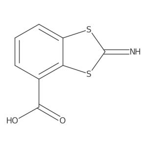 2-Imino-1,3-benzodithiole-4-carboxylic acid结构式