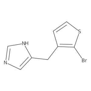 4-[(2-Bromothiophen-3-yl)methyl]-1H-imidazole Structure