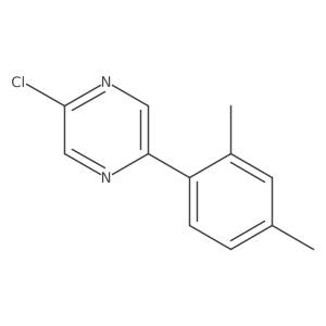 2-Chloro-5-(2,4-dimethylphenyl)pyrazine结构式