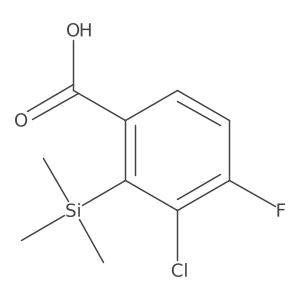 3-Chloro-4-fluoro-2-(trimethylsilyl)benzoic acid结构式