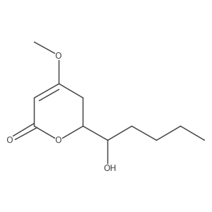 6-(1-Hydroxy-pentyl)-4-methoxy-5,6-dihydro-pyran-2-one Structure