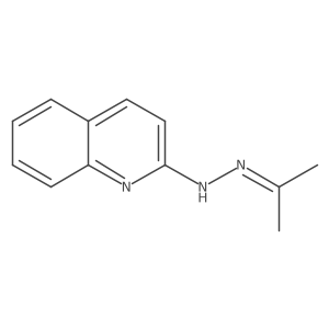 2-Propanone, 2-(2-quinolinyl)hydrazone结构式