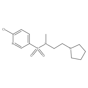 6-Chloro-N-methyl-N-(2-pyrrolidin-1-ylethyl)pyridine-3-sulfonamide Structure
