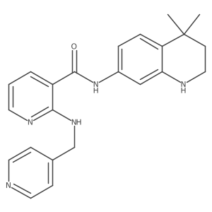 n-(4,4-Dimethyl-1,2,3,4-tetrahydro-quinolin-7-yl)-2-[(pyridin-4-ylmethyl)-amino]-nicotinamide结构式