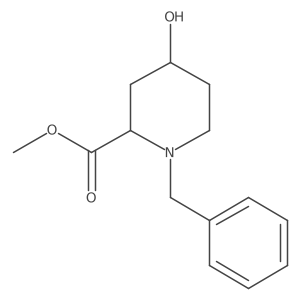 Methyl 1-benzyl-4-hydroxypiperidine-2-carboxylate Structure