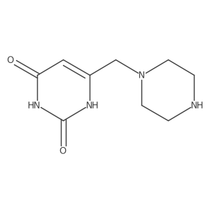 1-[(2,6-Dioxo-1,2,3,6-tetrahydro pyrimidine-4-yl)methyl]piperazine结构式
