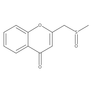 2-[(Methylsulfinyl)methyl]-4H-1-benzopyran-4-one Structure