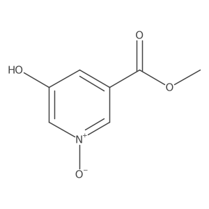 Methyl 5-hydroxy-1-oxidopyridin-1-ium-3-carboxylate结构式