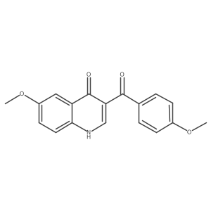 6-Methoxy-3-(4-methoxybenzoyl)quinolin-4(1H)-one Structure