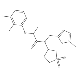 2-(2,3-dimethylphenoxy)-N-(1,1-dioxidotetrahydrothiophen-3-yl)-N-[(5-methylfuran-2-yl)methyl]propanamide Structure