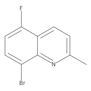 8-Bromo-5-fluoro-2-methylquinoline结构式