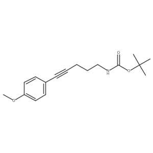 Tert-butyl (5-(4-methoxyphenyl)pent-4-yn-1-yl)carbamate Structure