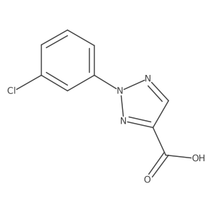 2-(3-chlorophenyl)-2H-1,2,3-triazole-4-carboxylic acid Structure