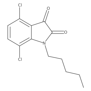 4,7-dichloro-1-pentyl-1H-indole-2,3-dione Structure