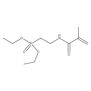 N-[2-(diethoxyphosphoryl)-ethyl]methacrylamide结构式