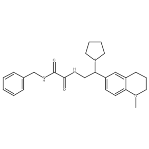 N'-benzyl-N-[2-(1-methyl-1,2,3,4-tetrahydroquinolin-6-yl)-2-(pyrrolidin-1-yl)ethyl]ethanediamide结构式