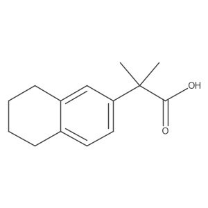 2-Methyl-2-(5,6,7,8-tetrahydronaphthalen-2-yl)propanoic acid Structure