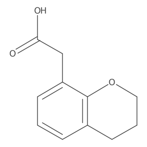 2-(3,4-dihydro-2H-1-benzopyran-8-yl)acetic acid结构式