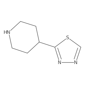4-(1,3,4-Thiadiazol-2-yl)piperidine Structure