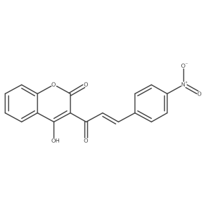 4-Hydroxy-3-(3-(4-nitrophenyl)acryloyl)-2h-chromen-2-one Structure