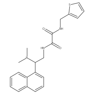 N1-(2-(dimethylamino)-2-(naphthalen-1-yl)ethyl)-N2-(thiophen-2-ylmethyl)oxalamide Structure
