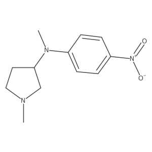 Methyl-(1-methyl-pyrrolidin-3-yl)-(4-nitro-phenyl)-amine Structure