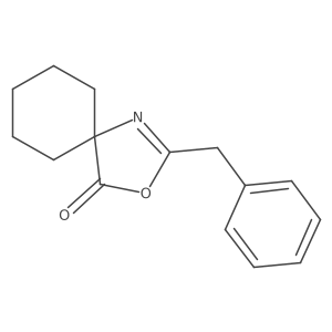 2-(Phenylmethyl)-3-oxa-1-azaspiro[4.5]dec-1-en-4-one结构式