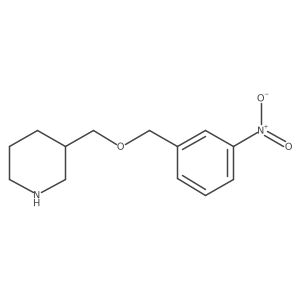 3-{[(3-Nitrobenzyl)oxy]methyl}piperidine Structure