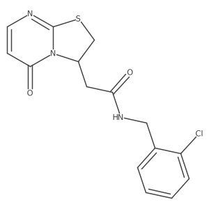 N-(2-chlorobenzyl)-2-(5-oxo-3,5-dihydro-2H-thiazolo[3,2-a]pyrimidin-3-yl)acetamide Structure