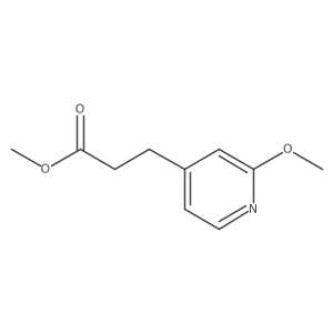 3-(2-Methoxy-pyridin-4-yl)-propionic acid methyl ester结构式