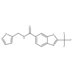 N-(furan-2-ylmethyl)-2-(trifluoromethyl)-1,3-benzothiazole-6-carboxamide Structure