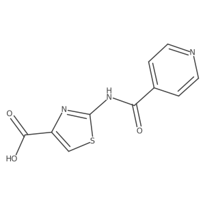 2-(Isonicotinoylamino)-1,3-thiazole-4-carboxylic acid Structure