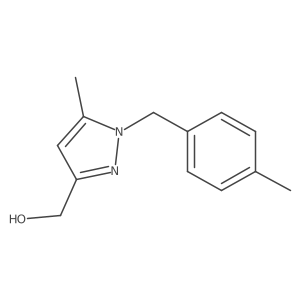[5-Methyl-1-(4-methylbenzyl)-1H-pyrazol-3-yl]methanol Structure