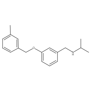 Cc1cccc(COc2cccc(CNC(C)C)c2)c1结构式
