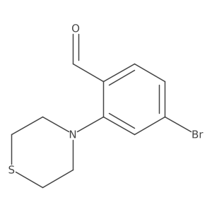 4-Bromo-2-thiomorpholinobenzaldehyde结构式