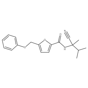 N-(1-cyano-1,2-dimethylpropyl)-5-(phenoxymethyl)furan-2-carboxamide Structure