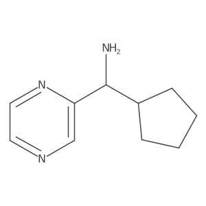 I+/--Cyclopentyl-2-pyrazinemethanamine Structure