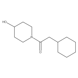 2-Cyclohexyl-1-(4-hydroxypiperidin-1-yl)ethan-1-one Structure