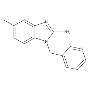 5-Methyl-1-(pyridin-3-ylmethyl)-1H-benzo[d]imidazol-2-amine结构式