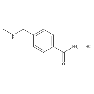 4-[(Methylamino)methyl]benzamide hydrochloride结构式