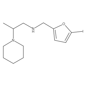 N-[(5-Iodo-2-furanyl)methyl]-beta-methyl-1-piperidineethanamine结构式