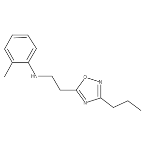 N-(2-Methylphenyl)-3-propyl-1,2,4-oxadiazole-5-ethanamine Structure